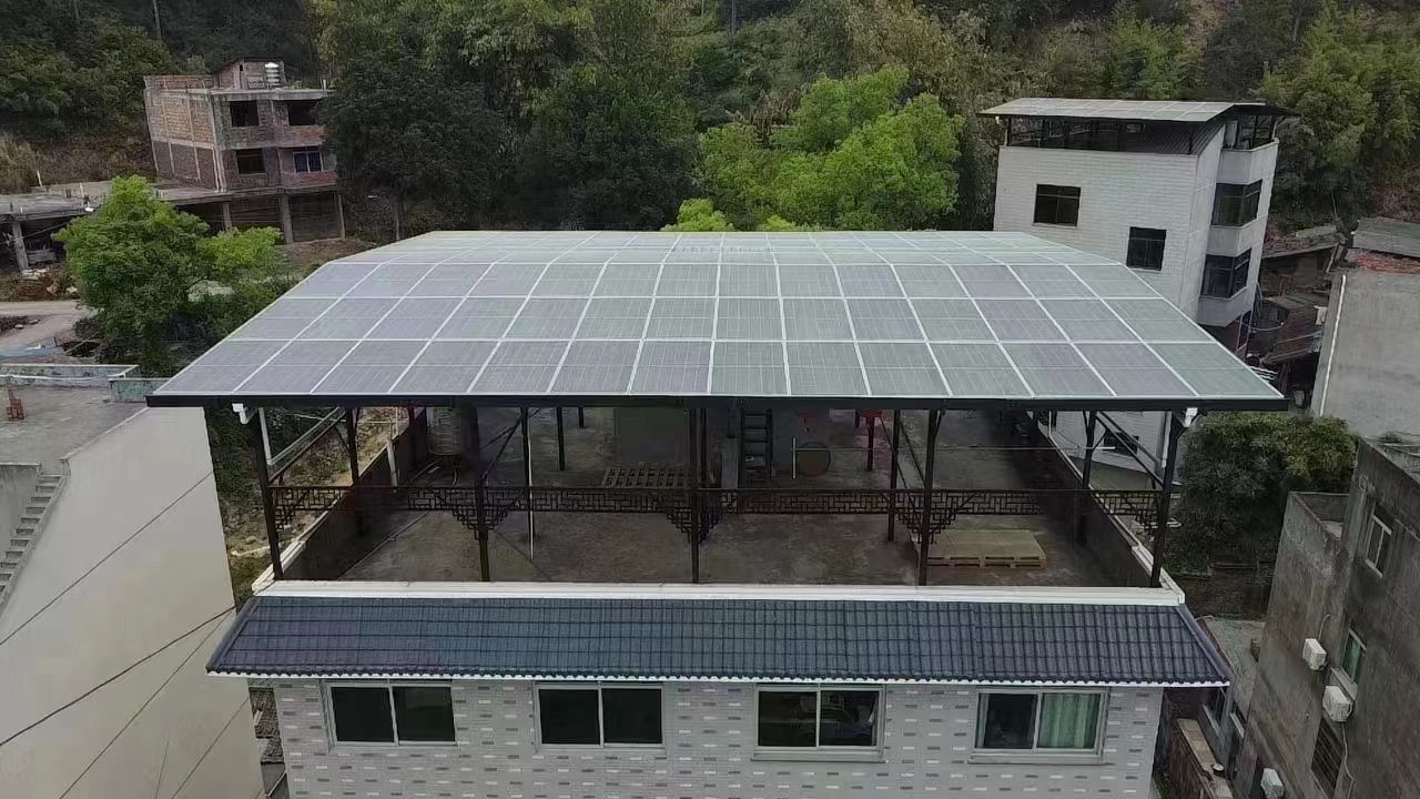 宿州15kw+10kwh自建别墅家庭光伏储能系统